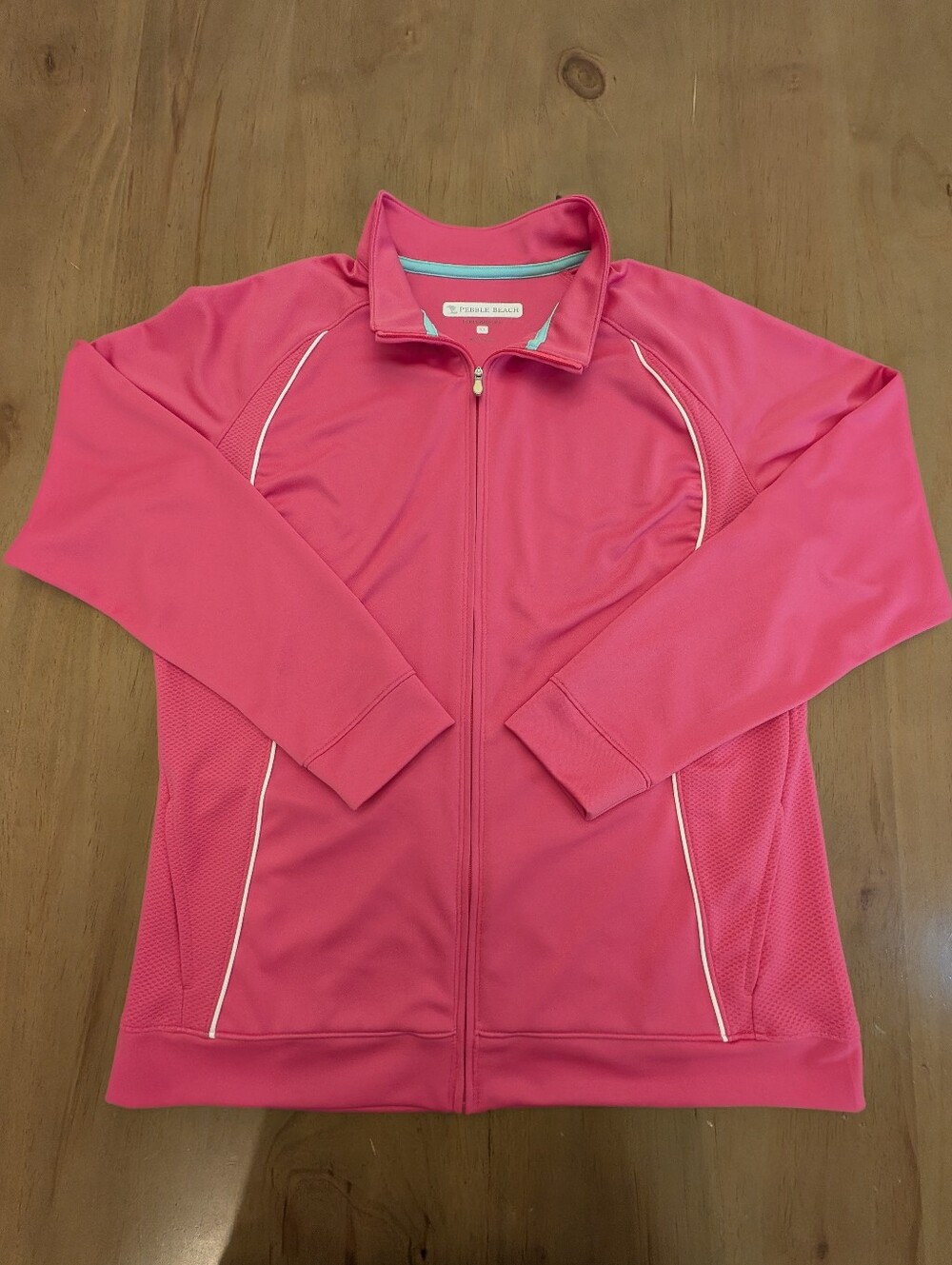 Pebble Beach Women's Golf Active wear zip Up Jacket in Hot Pink Size XL